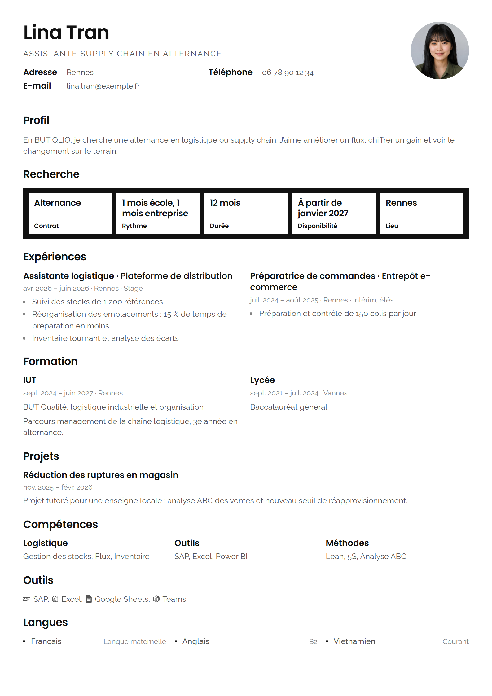 Modèle Metrica
